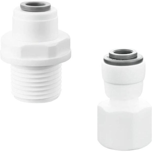 Adaptador recto de 1/4" a 3/8" hembra/rosca macho conector