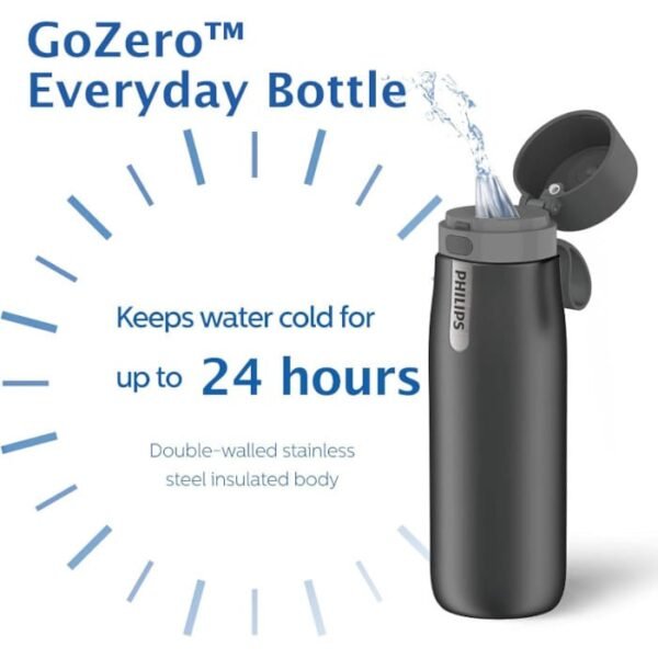 PHILIPS Water GoZero Daily acero inoxidable 550 ml indoor - Imagen 8