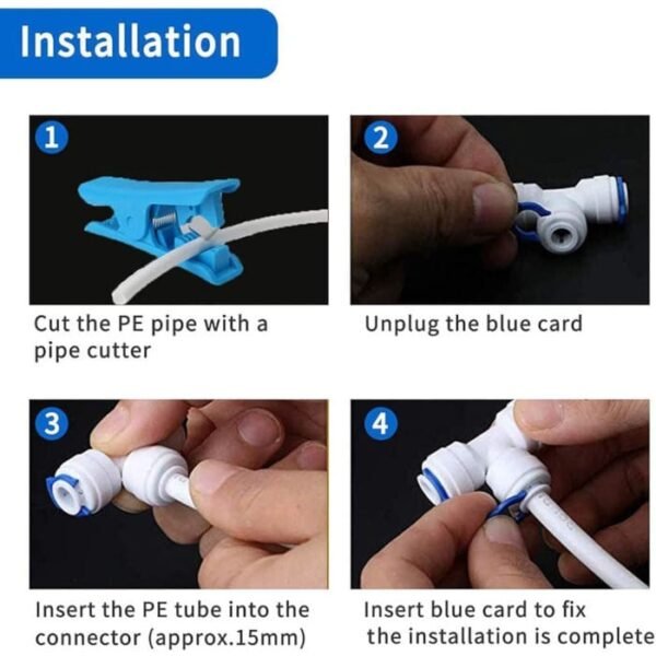 Tubo de 10m de 1/4" para sistema RO conexión (Y + T + I + L + tipo + válvula de Cierre) - Imagen 3