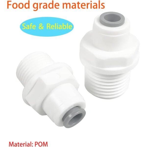 Adaptador recto de 1/4" a 3/8" hembra/rosca macho conector - Imagen 7