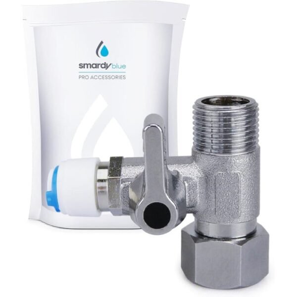 Válvula de cierre Quick-Adaptador en T  3/8 x 3/8 x 1/4" - Imagen 2