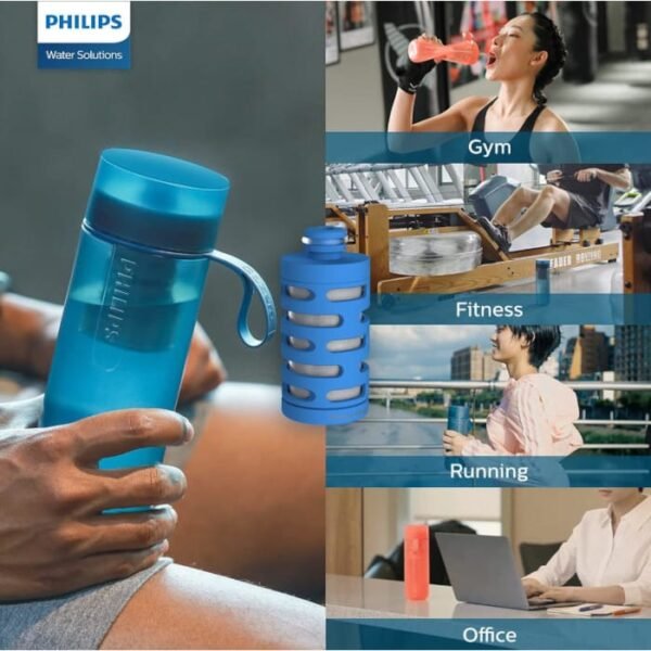 Botella Philips Go Zero Active modelo Fitness 600 ml indoor y outdoor - Imagen 7