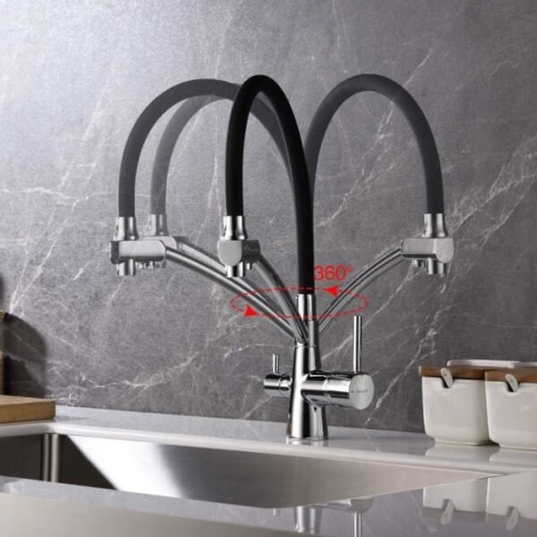 Grifo de cocina RO con caño flexible y pulverizador - Imagen 5