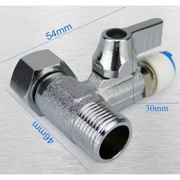 Válvula de cierre Quick-Adaptador en T  3/8 x 3/8 x 1/4" - Imagen 6