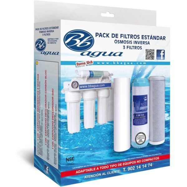 BBAgua Pack de 3 filtros