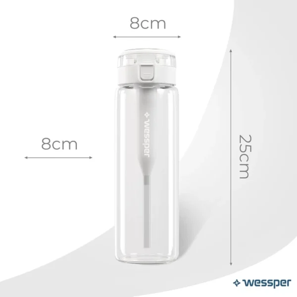 Botella WESSPER  de vidrio de borosilicato de 680 ml - Imagen 2