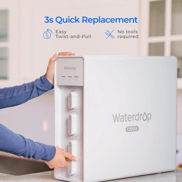 Waterdrop WD-X12-F3 Repuesto para sistema RO WD-X12-Alcalino 1200 GPD - Imagen 3