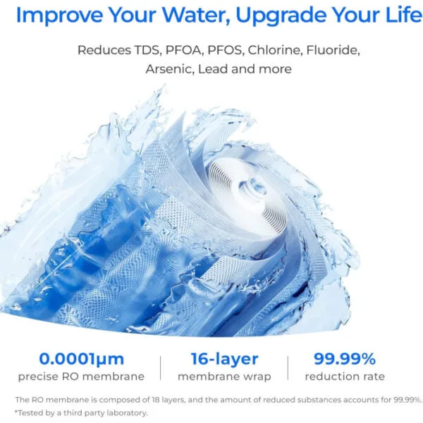 Waterdrop WD-X12-F3 Repuesto para sistema RO WD-X12-Alcalino 1200 GPD - Imagen 8